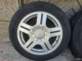 4бр. оригинални алуминиеви джанти за VW 16 цола, 5x112, със зимни гуми, снимка 2