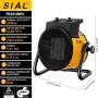 SIAL PTC Енергоспестяващ вентилаторен нагревател 3Kw, инфрачервен вентилатор с функция за защита , снимка 2