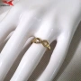 Пръстен с 14К златно покритие 224928, снимка 4
