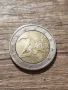 2 евро монета Германия 2002 D с много рядка грешка при сеченето, снимка 1