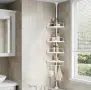 Телескопична ъглова етажерка за баня SONGMICS, снимка 1