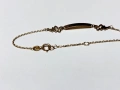 Златна Детска Гривна с плочка 1,266 грама 14K(проба 585) , снимка 8