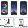 Гъвкава RGB LED неонова лента 6м за амбиентно осветление в автомобил, управление през 10262, снимка 3