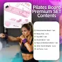 Премиум комплект за пилатес и разтягане – Pilates board със стягащ ластик, пръстен, топка и тежести, снимка 8