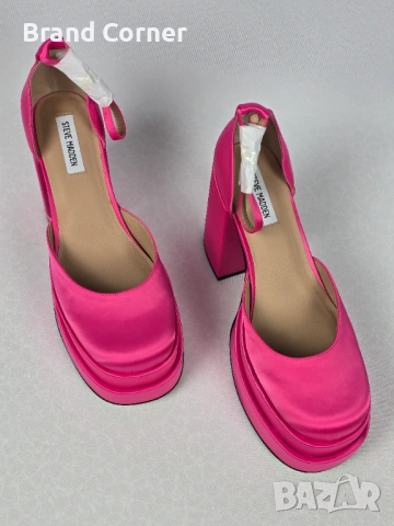 Нови Steve Madden Charlize сатенени платформи - №42, снимка 2 - Дамски обувки на ток - 54341403