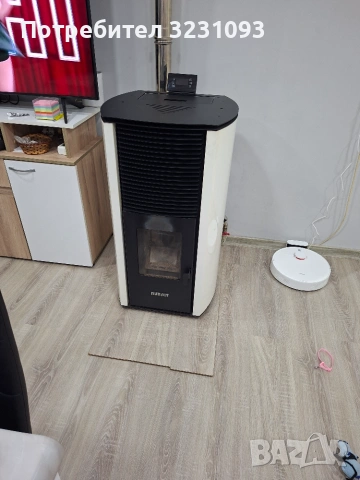 Продавам пелетна камина с водна риза burnit 18kw