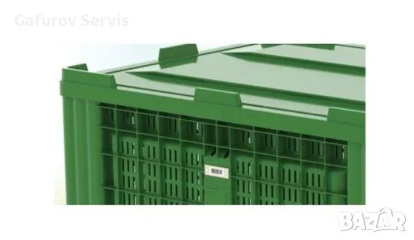 Пластмасов бокс палет Big Box PG 785B – 690 л, 1200 × 1000 мм, снимка 3 - Друго - 55516342