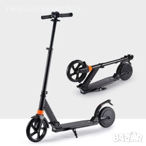 Сгъваема електрическа тротинетка с 8 инча гуми и скорост до 15 км./час SCOOTER5, снимка 2 - Велосипеди - 55502050