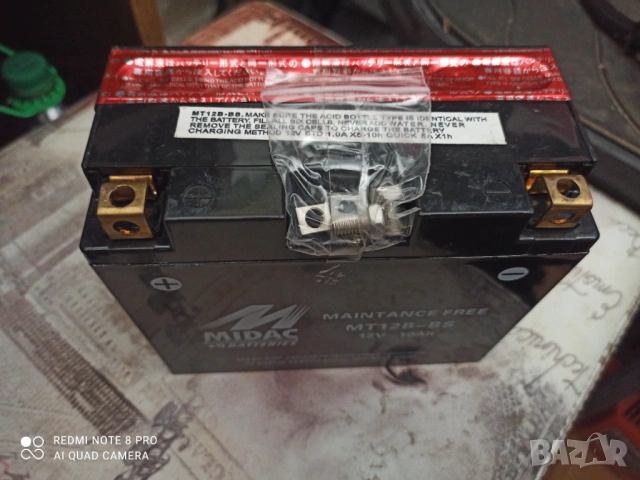 Акумулатор за мотор MIDA. 12v-10AH, снимка 3 - Аксесоари и консумативи - 54171853