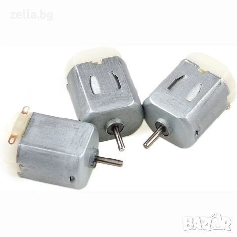 Комплект от 6 броя DC моторчета Mini 130 3V-6V 9100 RPM – за роботи, вентилатори и DIY проекти 10444, снимка 4 - Друга електроника - 54703144