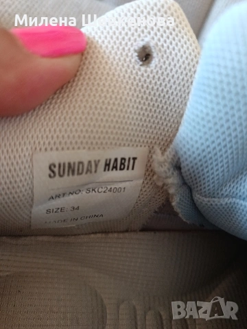 Кецове Sunday Habit р-р 34+летен комплект р-р 9-10г., снимка 10 - Детски маратонки - 55068828