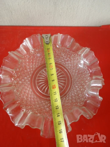 Къдраво стъкло за фруктиера, снимка 2 - Други ценни предмети - 53988994