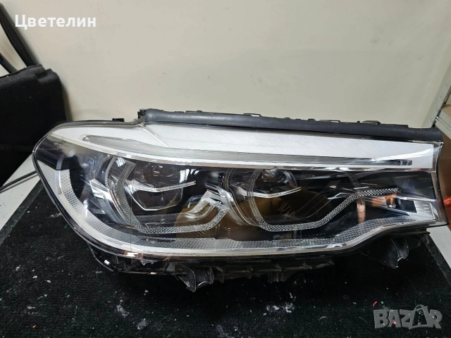 Десен фар фарове BMW 5 G30 G31 LED desen far бмв 5 г30, снимка 2 - Части - 54561548