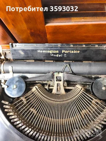 Пишеща машина Remington 5, снимка 3 - Антикварни и старинни предмети - 55374530