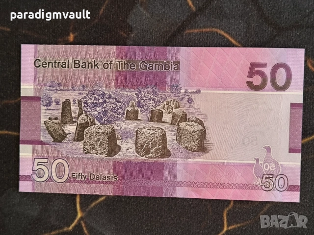 Банкнота - Гамбия - 100 даласи UNC | 2023г., снимка 2 - Нумизматика и бонистика - 54138191
