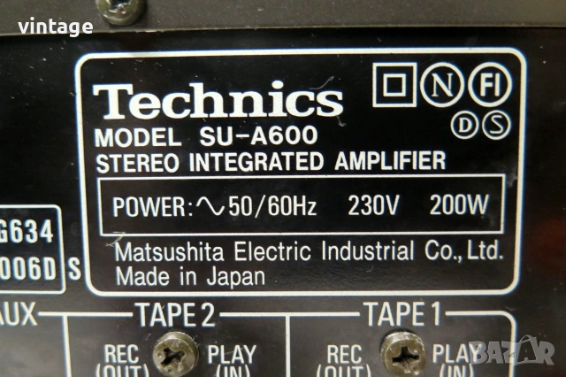 Technics SU-A600, снимка 8 - Ресийвъри, усилватели, смесителни пултове - 55154408