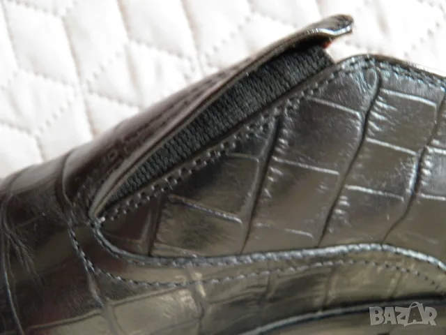 Bata оригинални мъжки черни обувки от естествена кожа, снимка 6 - Официални обувки - 55697983