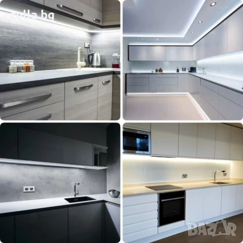 LED лента със сензор за движение, 3м, студено бяла светлина, USB 5V, SMD 2835, за кухня, баня 10105, снимка 10 - Друга електроника - 54657797