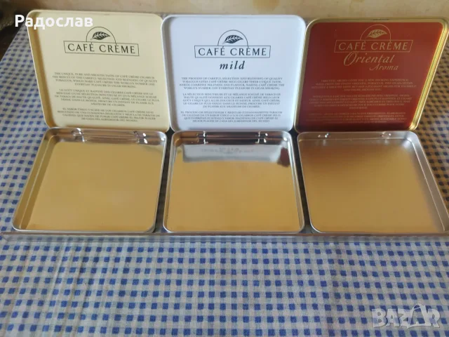 реклама с кутии за цигари CAFE CREME, снимка 2 - Рекламни табели - 55527337