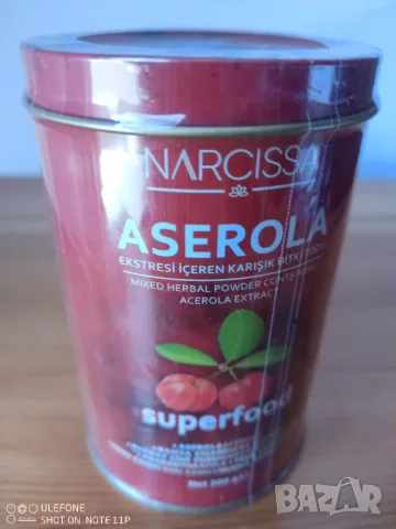 ASEROLA Смесен билков прах, съдържащ екстракт от нарциса ацерола - изгаряне на мазнини 30