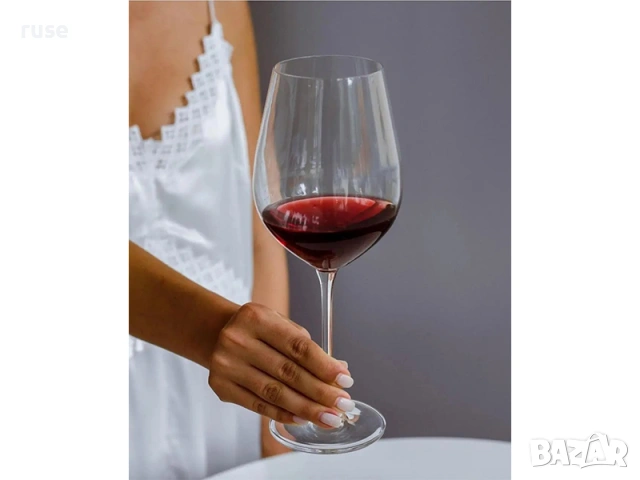 НОВИ! Чаши за червено вино 6 броя Bohemia Columba 650ml, снимка 9 - Чаши - 54676497