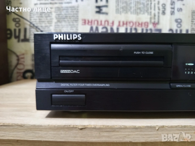 СД-Плейър"Philips"CD-614 (Twin DAC), снимка 4 - Ресийвъри, усилватели, смесителни пултове - 54669242
