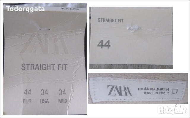 ZARA Мъжки Къси Панталони Чисто Нови Етикети Chinos W34-35 (EUR 44,USA 34) Плътен Памук Цвят Шоколад, снимка 7 - Къси панталони - 55282250