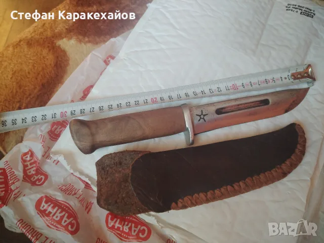 Стар, масивен нож, снимка 5 - Ножове - 55544151