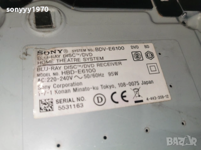 SONY BDV-E6100 BLUETOOTH BLU-RAY RECEIVER 2006262000L4, снимка 8 - Ресийвъри, усилватели, смесителни пултове - 54982142