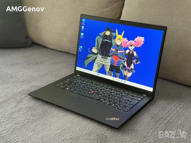 Като Нов 14'FHD+IPS/Ryzen 5 Pro-7540u/Lenovo Thinkpad T14s Gen4/16GB LPDDR5x/256GB SSD/Гаранция 30 М