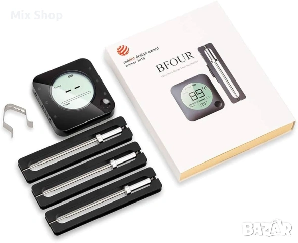 Нов BFOUR Bluetooth дигитален термометър за месо, снимка 6 - Друга електроника - 54216130
