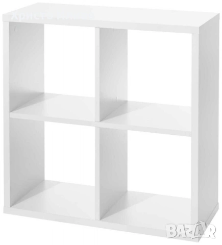 Етажерка с 4 рафта квадрат 72 x 72 x 30 см Шкаф