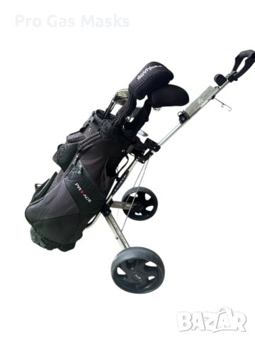 Комплект 12 Стикове Голф B Square Сак Pro Ace и количка LT 410, топки, Нова Ръкавица, подаръци : Вси, снимка 5 - Голф - 53967029