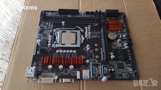 Дънна платка ASRock H110M-G/M.2 Socket LGA1151, снимка 2 - Дънни платки - 54961982