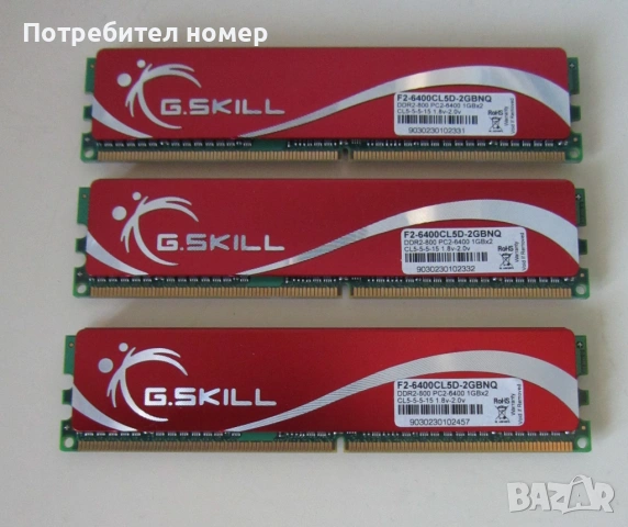 памет 3 GB DDR2 800MHz G.SKILL 1.8-2.0V