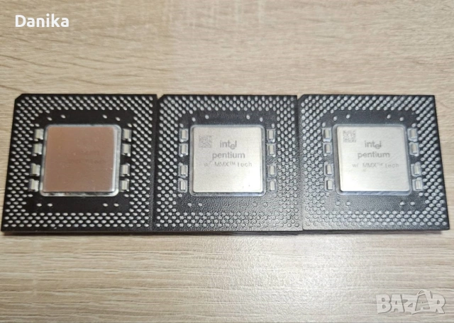 Работещи ретро процесори Intel Pentium 166MMX 200MMX 233MMX Socket 7