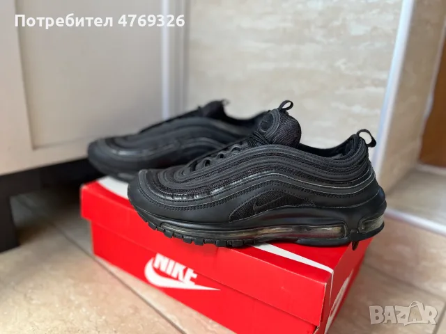 Nike Air Max 97 Triple Black – Оригинални, 41 номер, снимка 6 - Маратонки - 55529668