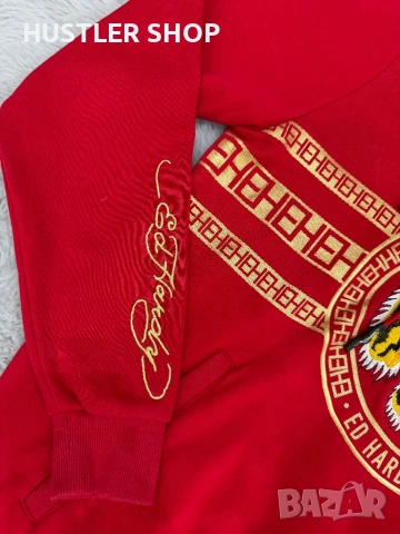 Мъжки суитшърт ED HARDY. Размер XL, снимка 3 - Спортни дрехи, екипи - 54305028