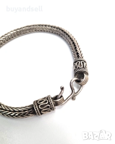 Старо сребро / сребърна гривна, снимка 8 - Гривни - 54204461