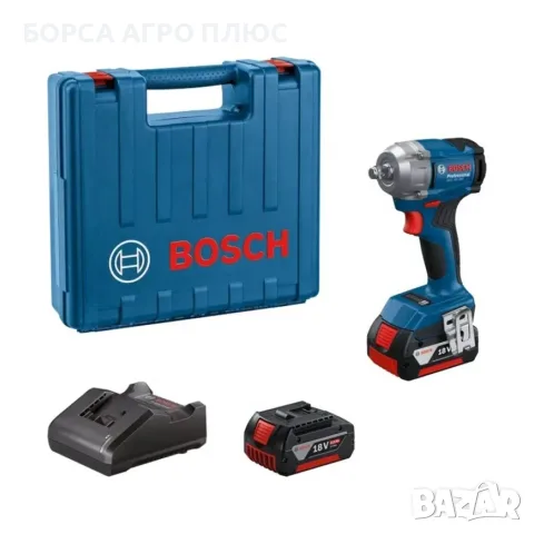 Bosch GDS 18V-350 18V 350Nm Ударен гайковерт 2x4Ah Professional Нов