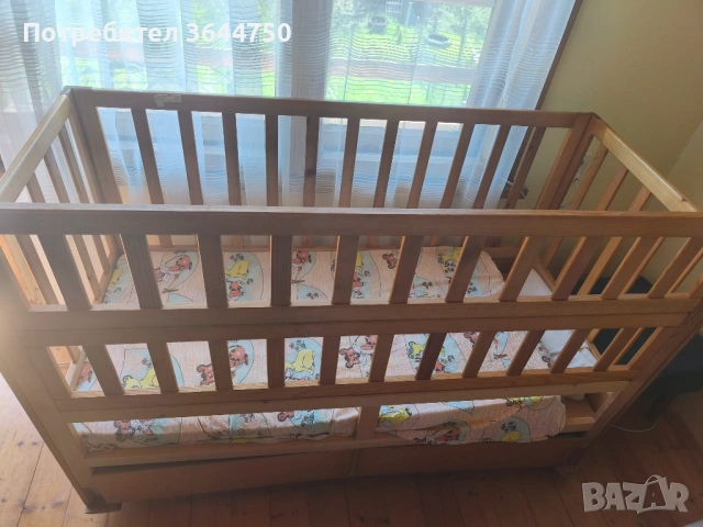 Детска кошара с матрак, снимка 4 - Кошарки - 54351147