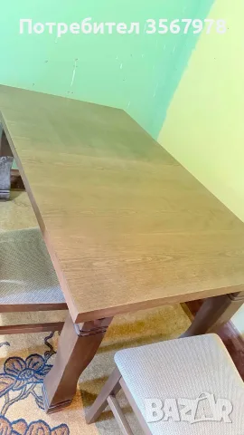 маса с 6 стола продавам, снимка 2 - Маси - 55628111