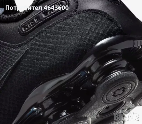 Nike Shox NZ Triple Black, снимка 7 - Маратонки - 55692436