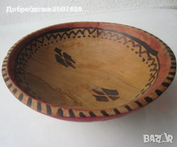 копанка и Голямо старо дървено ренде, метал - месинг  и дърво, снимка 6 - Други ценни предмети - 30131361