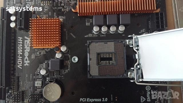 Дънна платка ASRock H110M-HDV Socket LGA1151, снимка 6 - Дънни платки - 54962451
