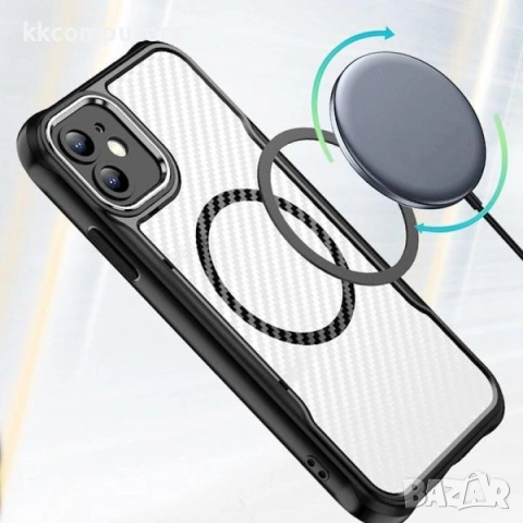 Калъф Defender Carbon MagSafe / Черен / за iPhone 17 Air 6.6 и Протектор, снимка 2 - Калъфи, кейсове - 54379151