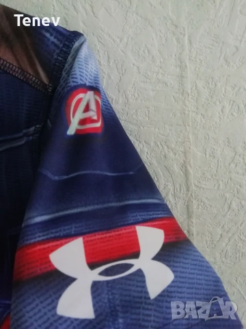 Under Armour Captain America The Avengers Compression Marvel Civil War оригинална нова тениска мъжка, снимка 6 - Тениски - 42278999