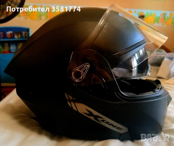 Каска за мотор, скутер,носил съм я един месец, винаги с боне, подплатата се сваля и пере , снимка 3 - Индустриална техника - 55164733