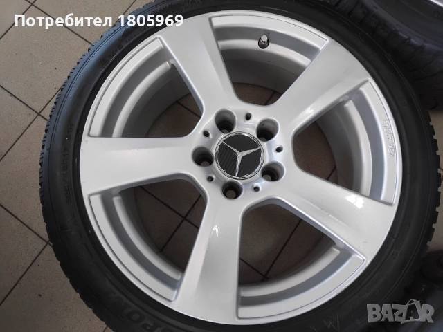 4бр. ал. джанти Mercedes 5x112 , 8x17 , ET35, снимка 4 - Гуми и джанти - 55290657