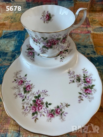 Royal Albert тенис сет Lavender Rose, снимка 5 - Антикварни и старинни предмети - 54294498